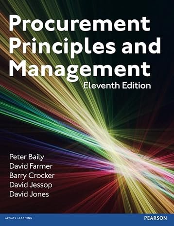 Procurement, Principles & Management Paperback